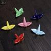 1pc Japanese-style Creative Butterfly Chopstick Rack Ceramic Craft Kitchen Decorated Tableware Spoon Chopstick Rest Shelf
