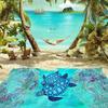 Microfiber Sea Turtle Beach Blanket Absorbent Quick Dry Sandproof Multi Purpose Towel Beach Mat for Swimming Pool Yoga Fitness