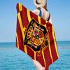 Asciugamano da Spiaggia con Stemma Calcio Spagnolo, Microfibra Super Morbida, Regalo per Lei/Lui, Compleanno, per Piscina, Spiaggia, Viaggio, Decorazione Casa Regali per Fan