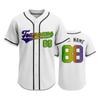 Camiseta de Béisbol Personalizable para Hombres y Mujeres Botones Delanteros Manga Corta Camiseta Deportiva Nombre del Equipo y Número Impresos Disponibles