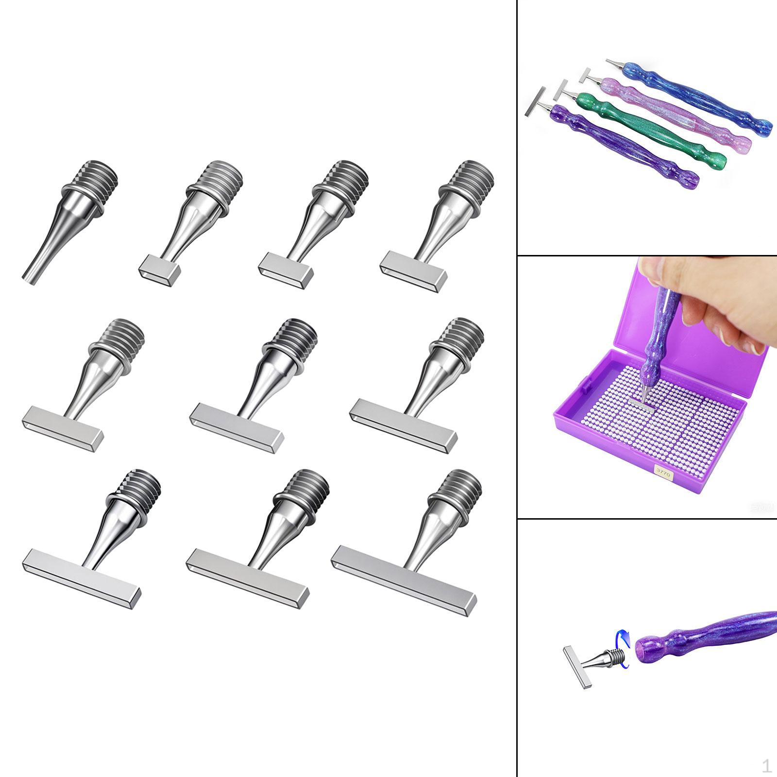 

10 штук Наконечники для ручки для алмазной вышивки Художественные аксессуары для дрели Крестовые принадлежности Эффективный 5D