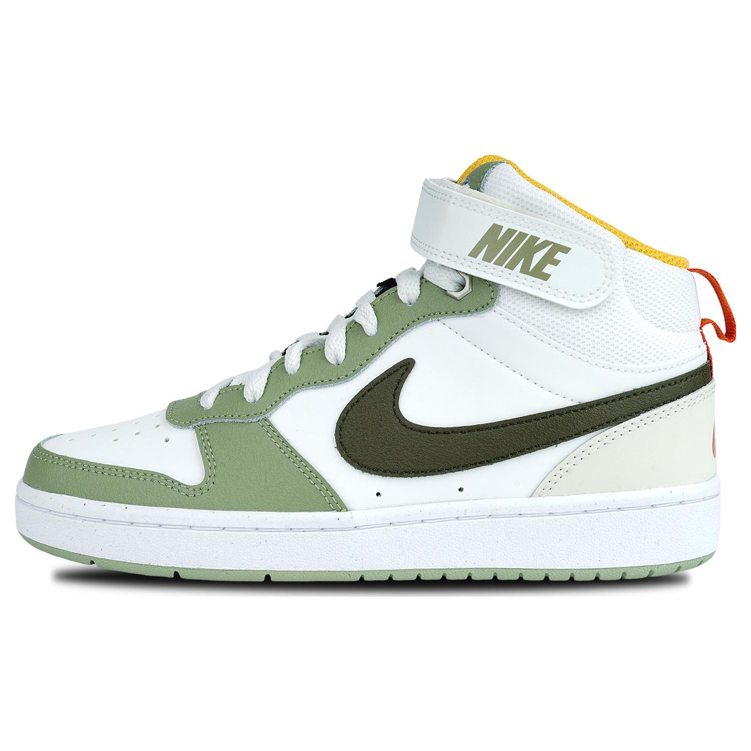 

Новые Nike Court Borough Mid Молочно-белые Зеленые GS FV3649-171 37.5