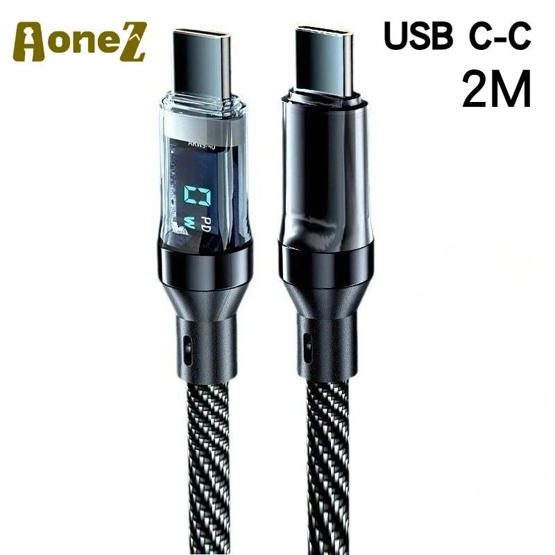 USB A To Type C Charger Cable 60W-120W Fast Charge With LED Indicator For Huawei P Series OPPO Reno Vivo for IPhone15 MacBook