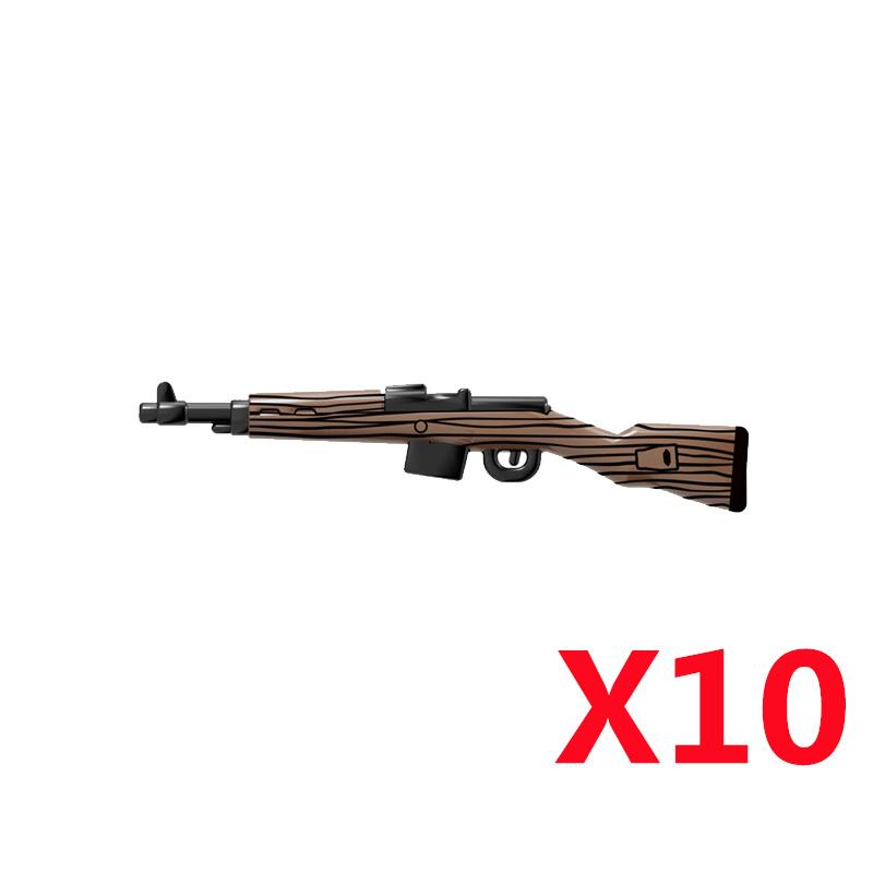 Military Soldier Figures Weapon Building Blocks Accessory Machine Guns Gatling Moxin Nagan Rocket Launcher Shield Toys Gift D124