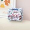 Cartoon multi-color canvas women's sanitary napkin storage bag, aunt handkerchief bag, sanitary cotton storage bag CLE