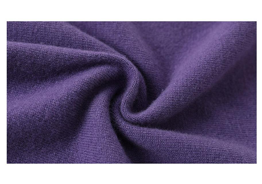 Year of the Rat High-End Embroidered Wool Sweater with Stand-Up Collar for Middle-Aged and Elderly Women