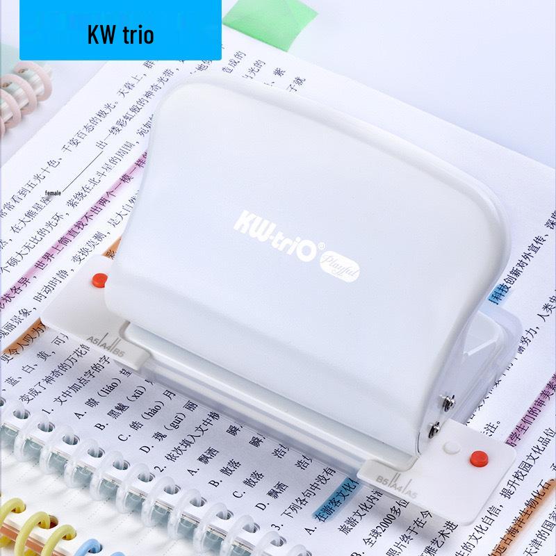 KW-TRIO99 Multi-hole Loose-leaf Puncher, 20/26/30-hole, 10-sheet Capacity