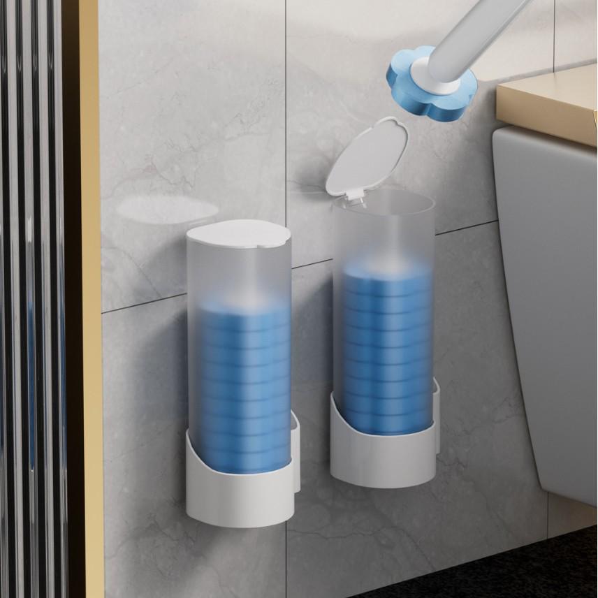 Sterilized Disposable No-Drill Toilet Brush Set for Corner-Free Bathroom Cleaning