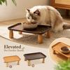 Spill Tray Elevated Pet Feeder Removable Tray Cat Bowl Stand Raised Cat Food Table  Pet Feeding