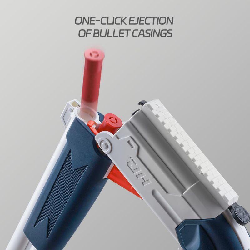 Double Barrel Toy Foam Blaster Soft Bullet Toy Shotgun with Shell Ejection ejecting Toy GunFake Airsoft RifleChristmas Gifts