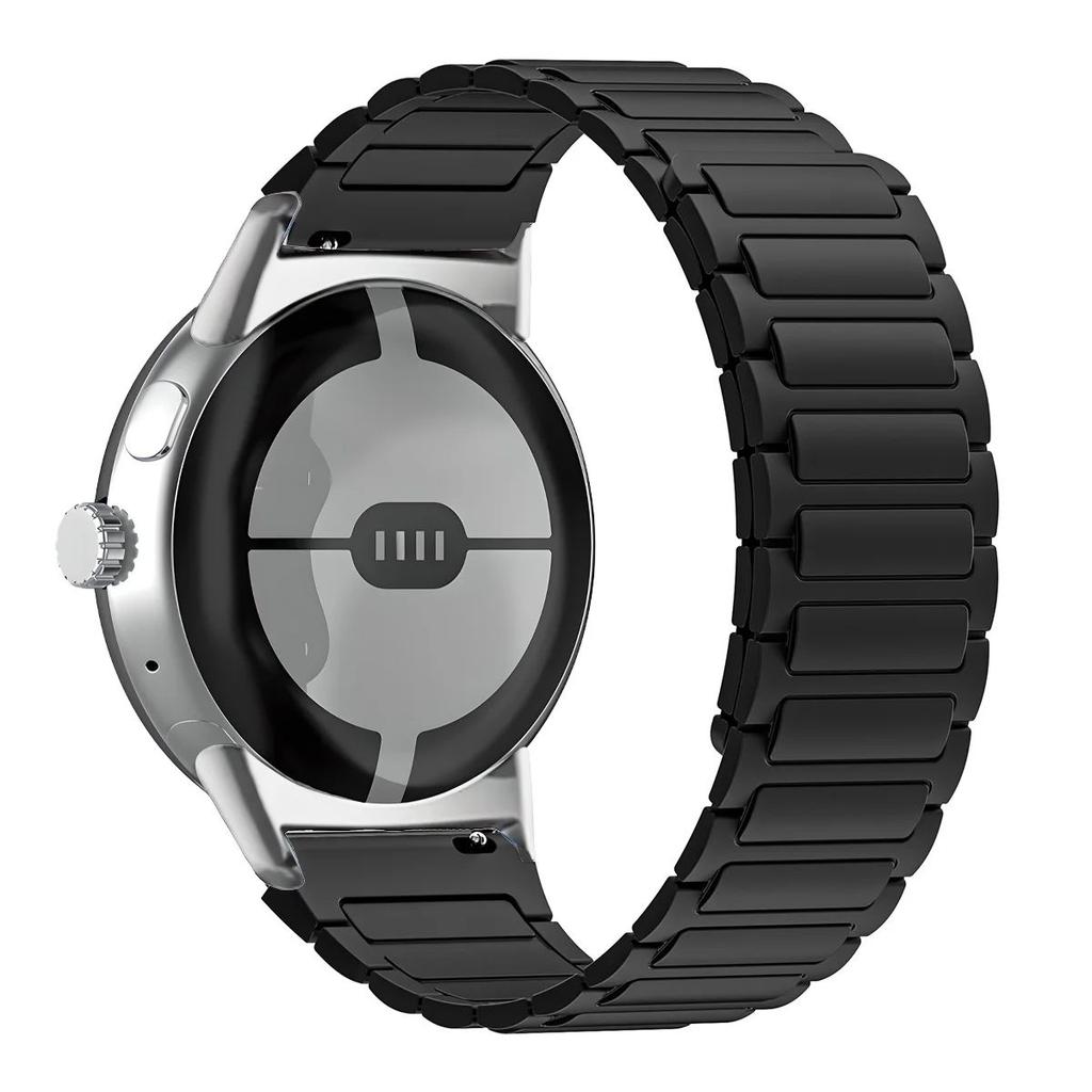 Für Google Pixel Watch 3 2 1 45mm 41mm Magnetisches Silikon-Ersatzarmband für Google Pixel Watch 3 2 1 Sport-Armband