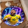 Dream Big Play Neymar Round Mat Home Decor, Chair Rug For livingroom,Bedroom, Doormat Home Decor Birthday Gift Christmas Gifts