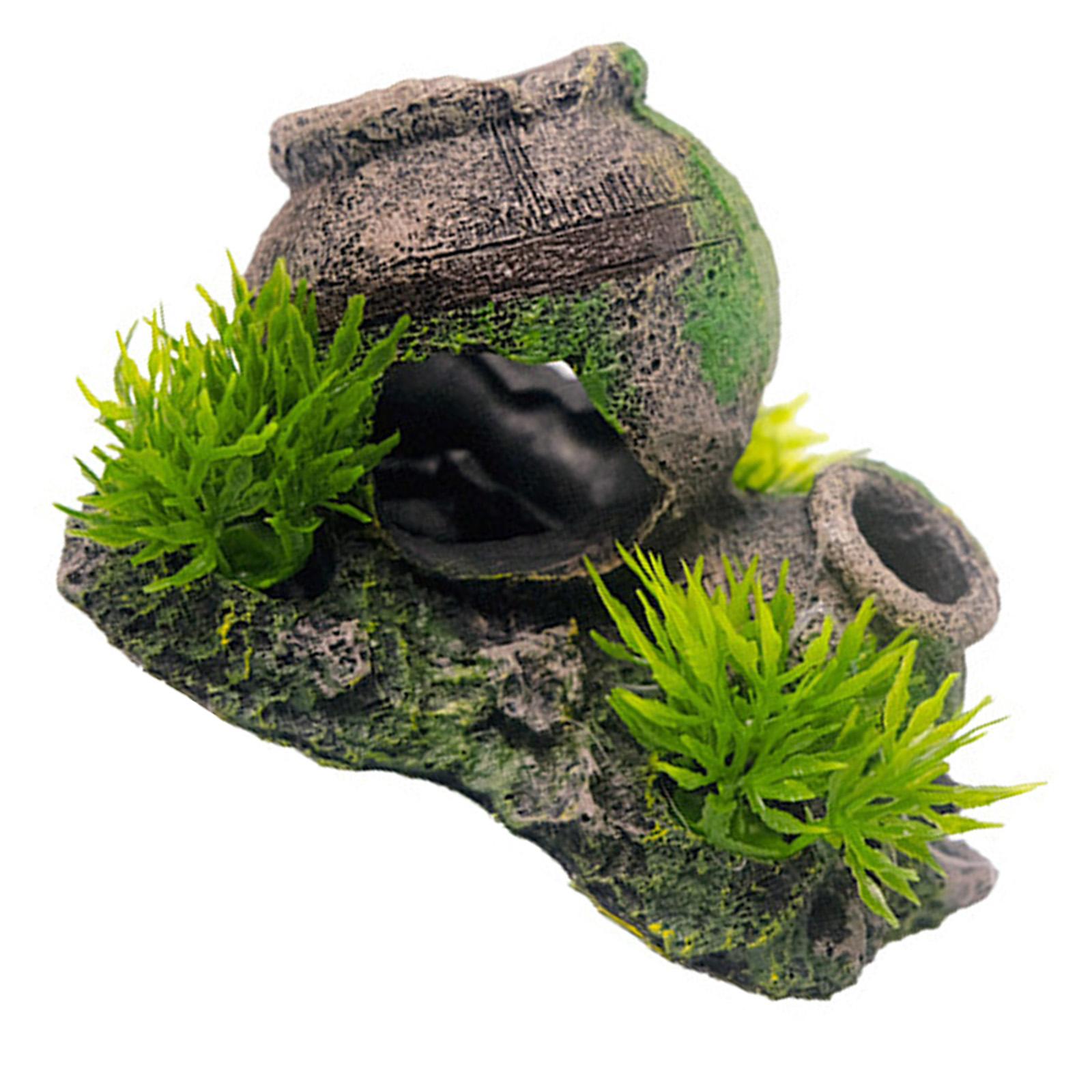 

Акваріуми Ландшафт Штучний Розбитий Глек Акваріуми Ландшафт для Розведення Креветок Ландшафтні Прикраси Ремесло B