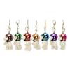 Fashionable Motorbike Bear Key Ring Eye Catching Animal Pendant Keychain Soft Plush Backpack Charm Car Decoration