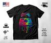 Retro Game Console and Controller Neon Graphic T-Shirt Black Unisex S-2XL
