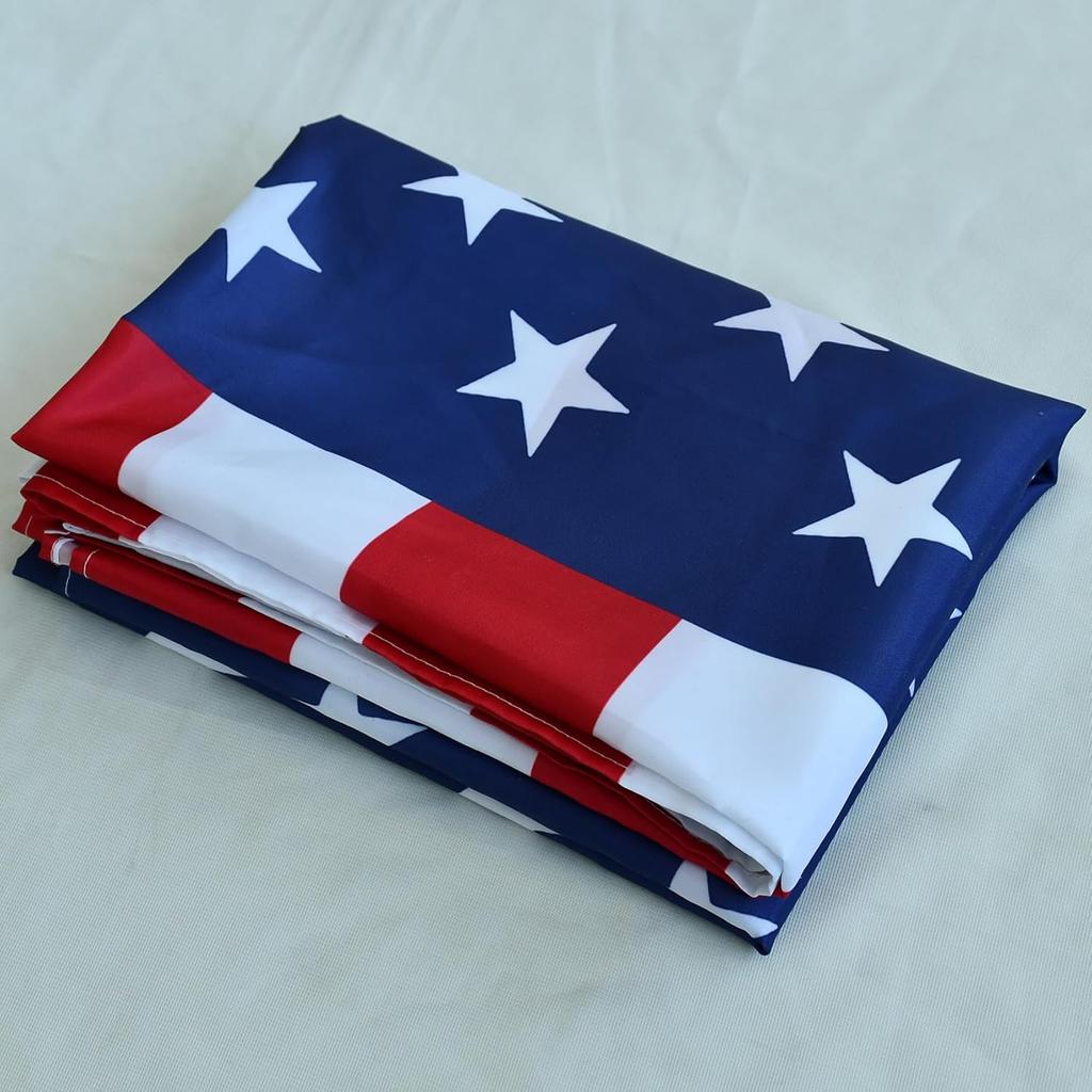 YongFoto New Jersey State Flag 6x10ft Double Sided NJ Flags Banner for Outdoor Celebrations Home Garden Porch Party Decoration Flags with 2 Sturdy