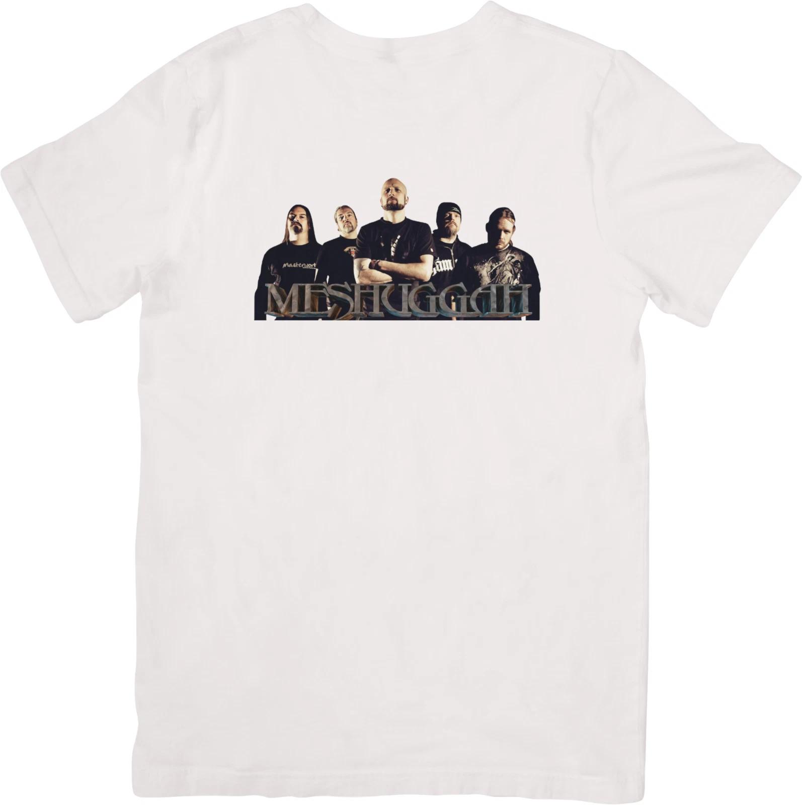 

Meshuggah Heavy metal Music Fit for Men & Women Quality Cotton T-Shirt White. 4XL