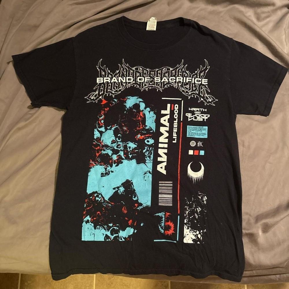 Brand of Sacrifice Band Shirt Short Sleeve Full Size SG219 Unisex T-Shirt XXXXL