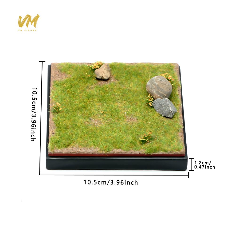 DIY Multifunctional Handmade Scene Platform Model Diorama Base Square Ground Scene for 1:64 1:24 1:43 1:18 Figures Display
