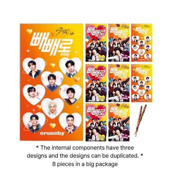 Stray Kids × Pepero – Mandel / Crunky Edition (8 Packungen) Limitierte K-POP-Kollaboration