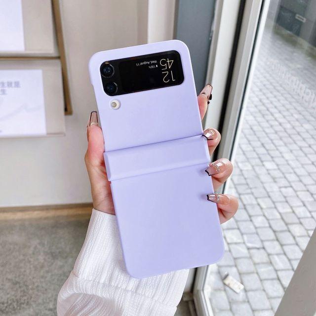 Mattierte Hautfreundliche Rundumhülle für Samsung Galaxy Z Flip 4 Hülle Zflip3 Stoßfeste Hartschale für Samsung Z Flip 4