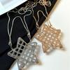 Street Style Star Shaped Mini Metal Crossbody Bag With Chain For Daily Fashion