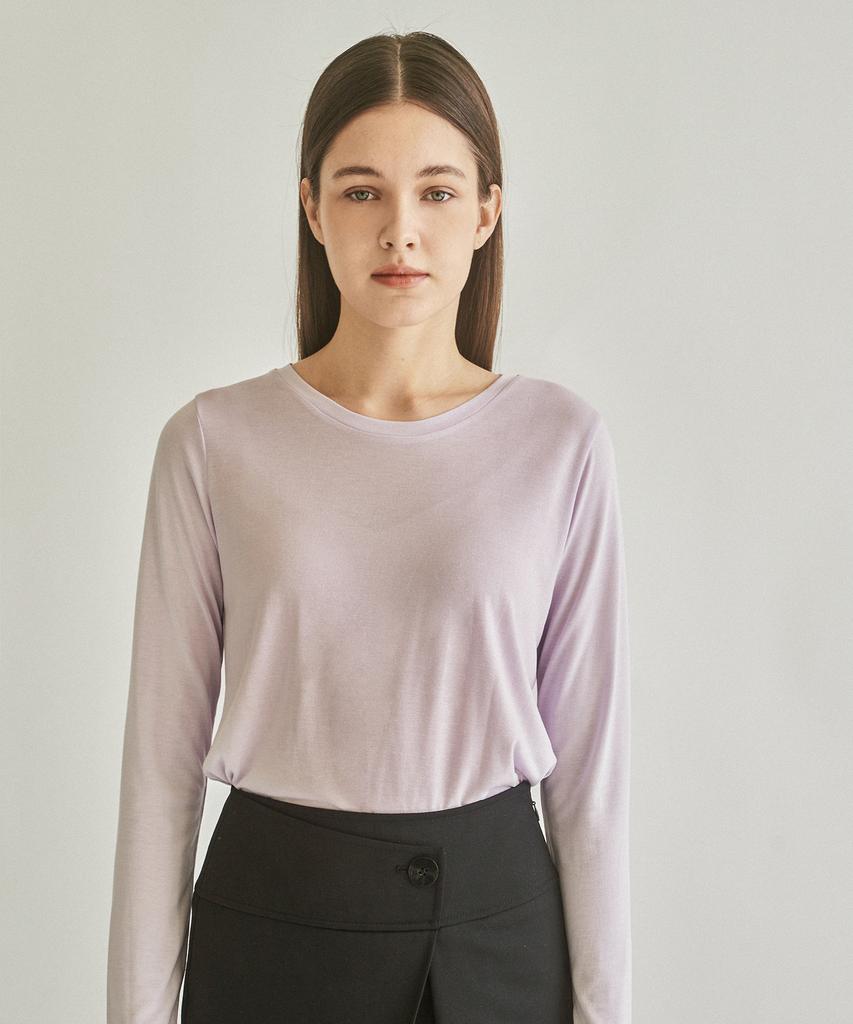 Kkeulle Soft Round T-Shirt_Lavender
