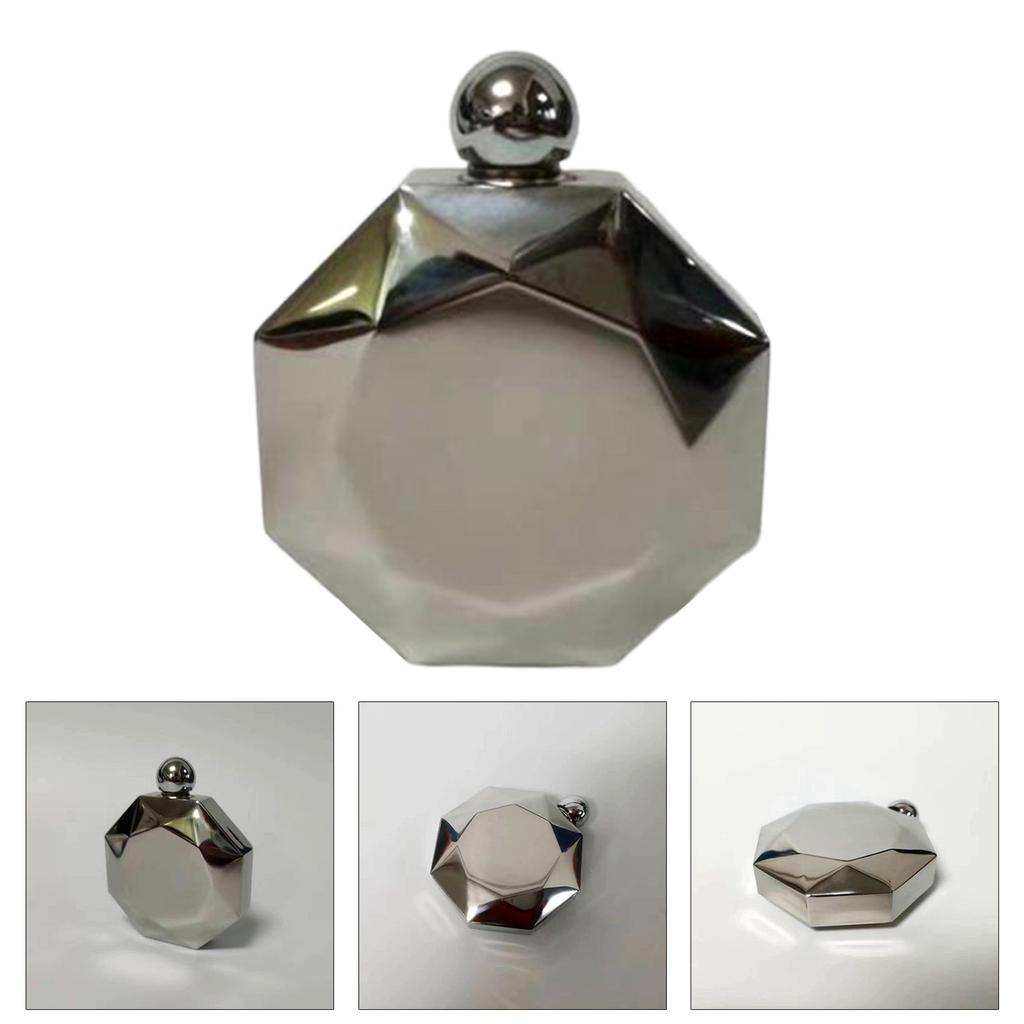 Octagonal Round Pocket Beer Container 5oz Stainless Steel Hip Flask Whiskey Wine Pots Small Whiskey Bottle Liquor Access
