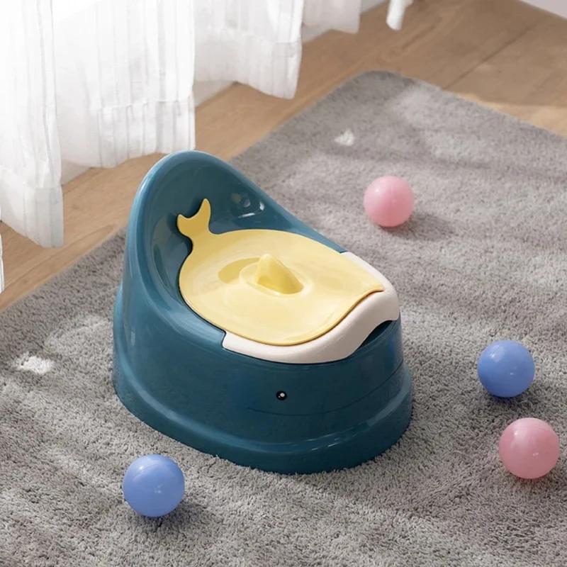 Toddler Potty Baby Toilet Trainer პორტატული სავარჯიშო ტუალეტი მოგზაურობისთვის სტაბილური და უსაფრთხო ოვალური ქვედა დიზაინის მოცურების ქოთანი იყიდება