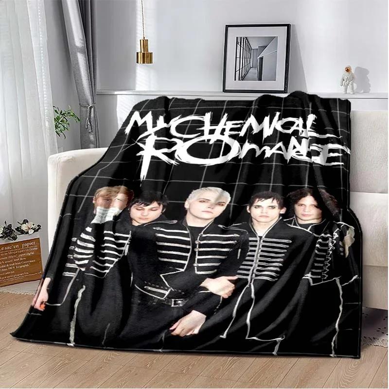 My Chemical Romance Band Throw Blanket Lightweight Warm Insulation for Sofa Bed Office Car Knee Pads Decke couverture stragulum