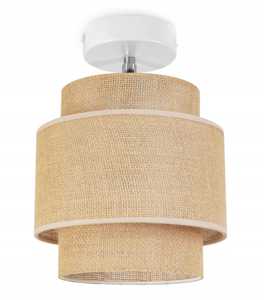 Ceiling Lamp, Wall Lamp, Lampshade, Boho, Jute, 20 Cm