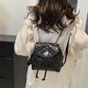 Stylish Spring Summer Fashion Backpack For Women In Black Blue Silver White Pu Material