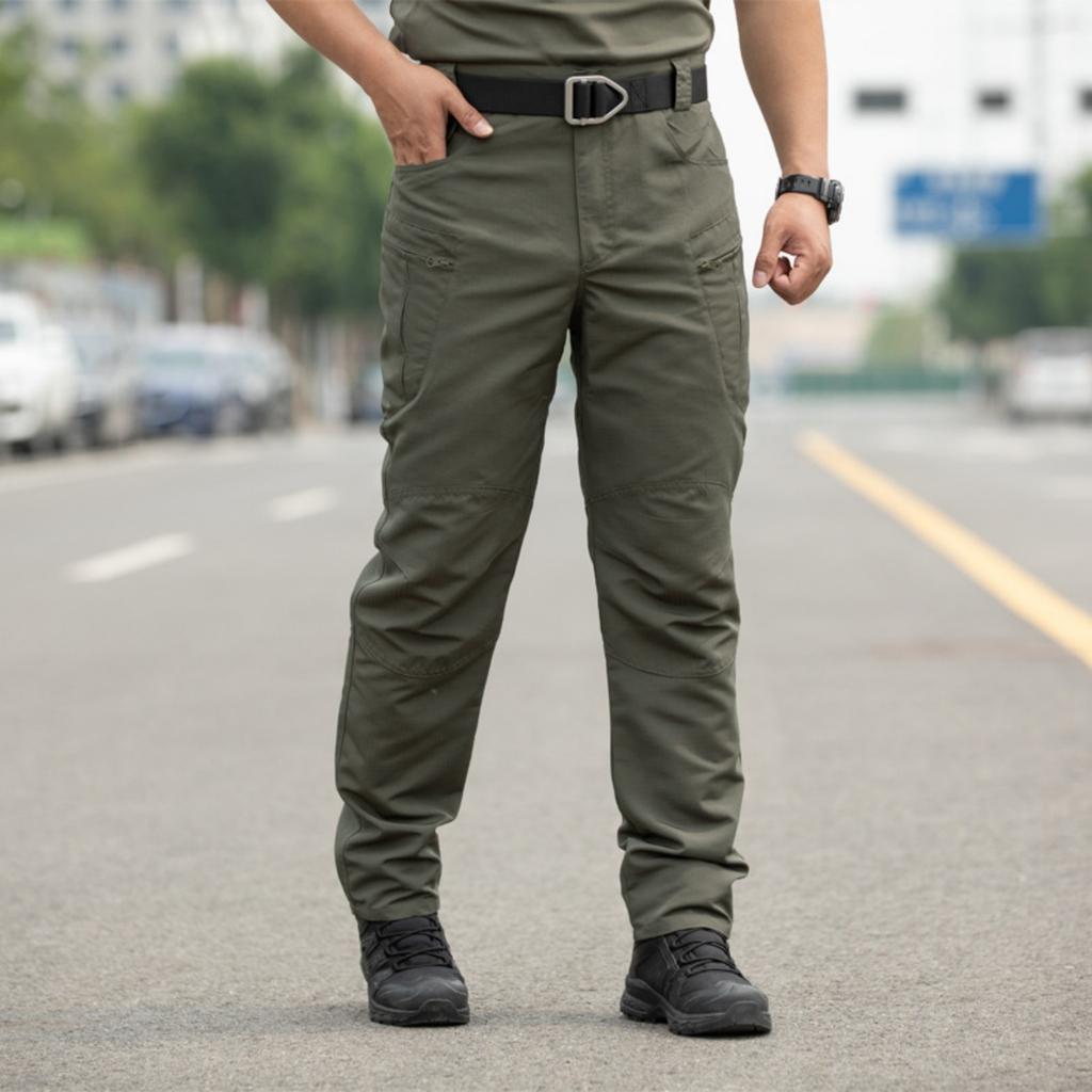 Mens Pants Ripstop Cargo Work Pants with Multi-pocket Water Resistant Breathable Hiking Camping Travel Fishing Construction Pants
