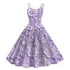 Children's Fashion Casual Sexy Retro Print Off-shoulder Punk Retro Dress