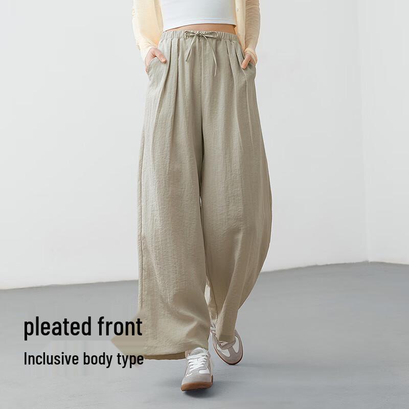 Semir Women's Pleated Drapey Wide-Leg Casual Pants