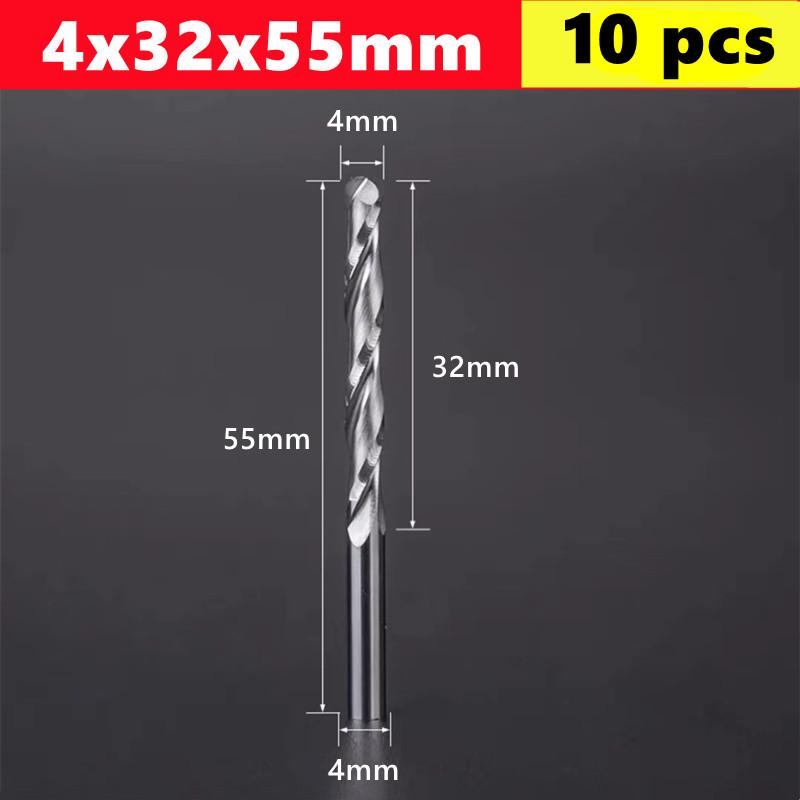 10pcs 2 Flute Ball Nose End Mill 4mm Shank CNC Router Bit Carbide End Mill Spiral Milling Cutter for Woodworking