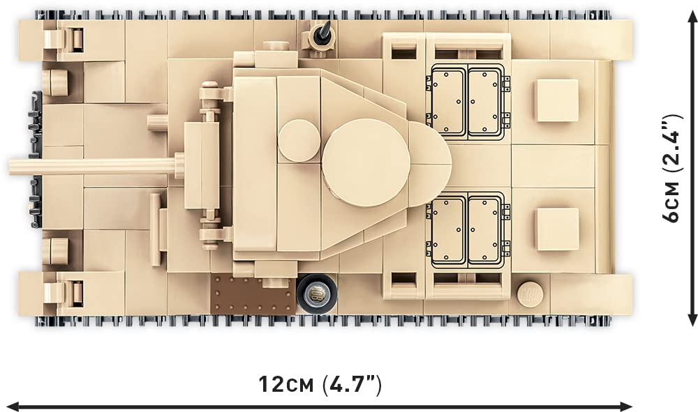 COBI Historical Collection PANZER III AUSF.J 2712 Tank Train (Germany) 148 Scale Military Block