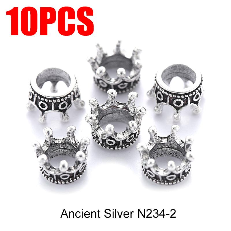 

10 шт./упак. Металлическая бусина-корона Материал для рукоделия DIY Инструменты для изготовления ожерелий, браслетов, украшений Аксессуары-подвески Разные цвета ZYF