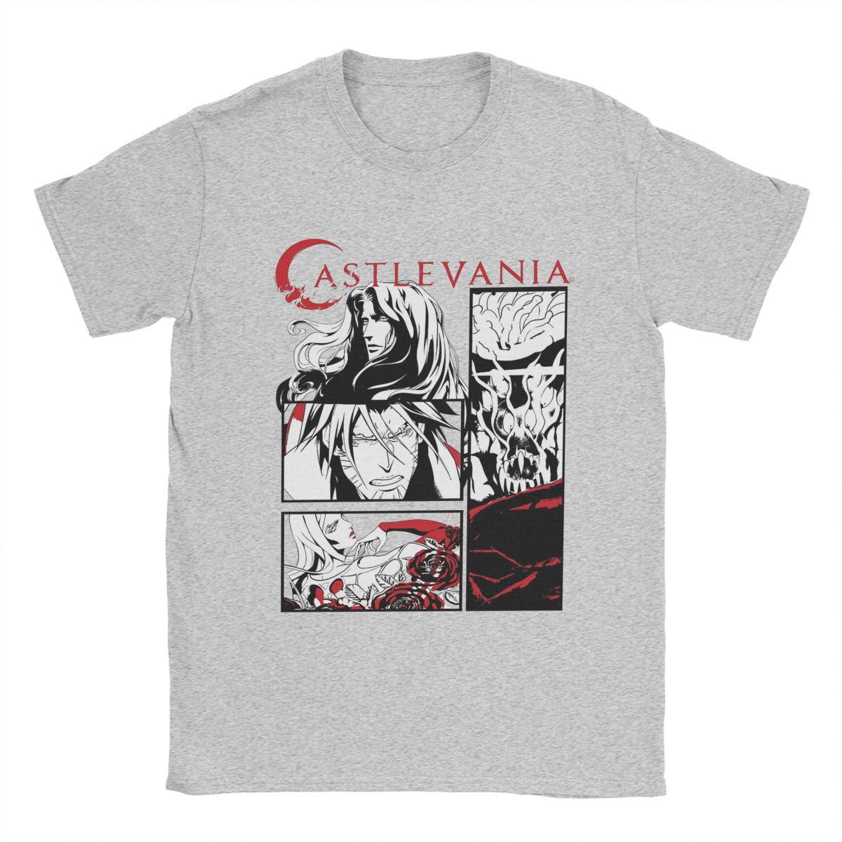 

Castlevania Чорно-білий Комікс Чоловіча Футболка Повсякденні Футболки З Коротким Рукавом Круглий Виріз Футболка Бавовна 4XL 5XL 6XL Одяг XL
