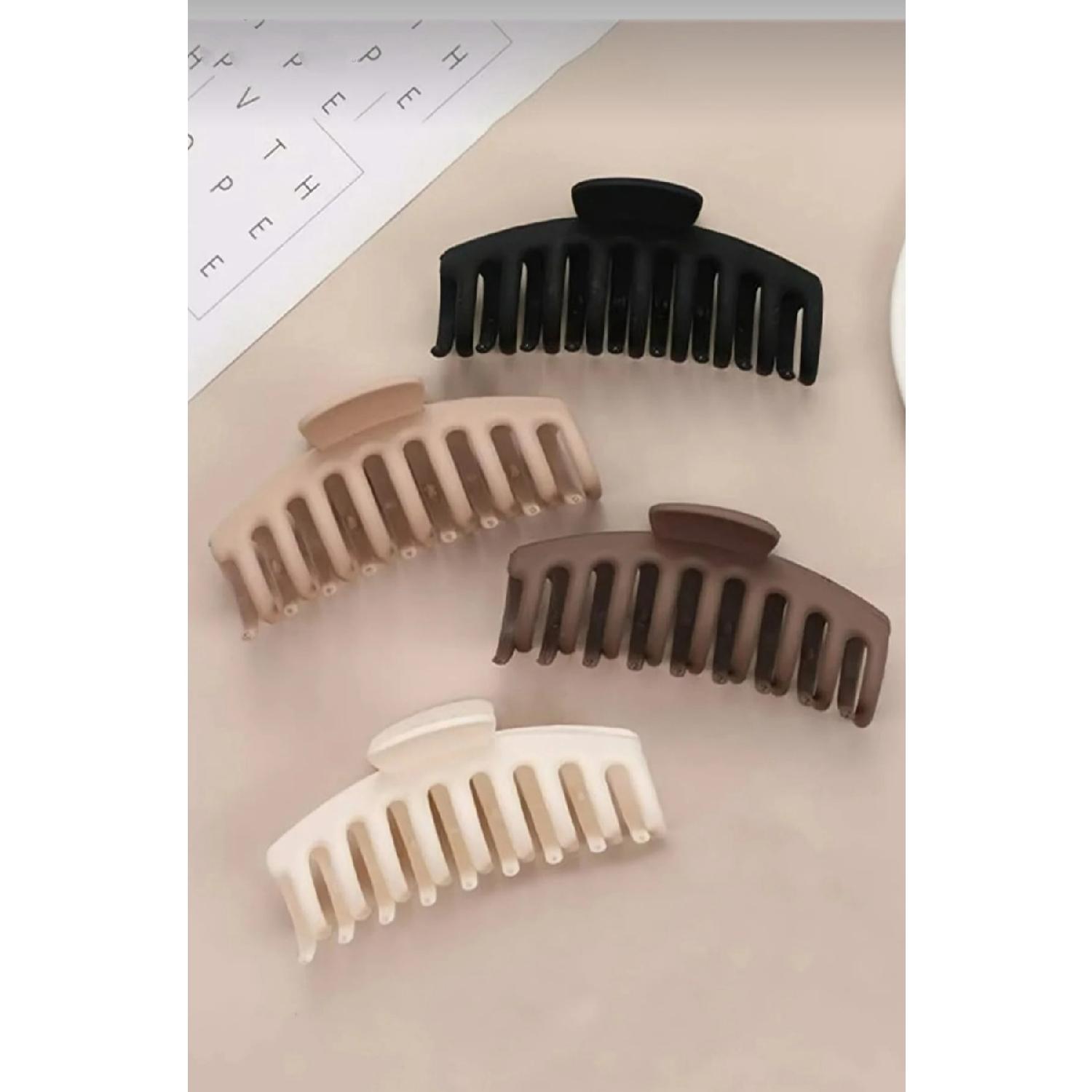 

Пряжка-защелка Жен. Черный Кофейно-Бежевый Xl Большой размер (11см) Набор из 3 кремовый