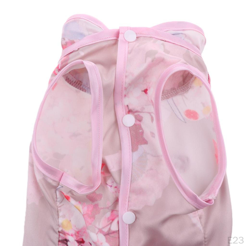 Cat Pet Clothes Chinese Style Cheongsam Dog Puppy Dress Shirt XS M L