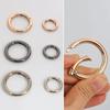 Metal Round Single Ring Buckle Hook Keychain - Bags & Luggage Accessories