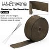 WLR RACING - 10M Fascia Termica di Scarico Premium Fascia Collettori Fibra di Lava Titanio Fascia Termica + 4 Fascette WLR1910T