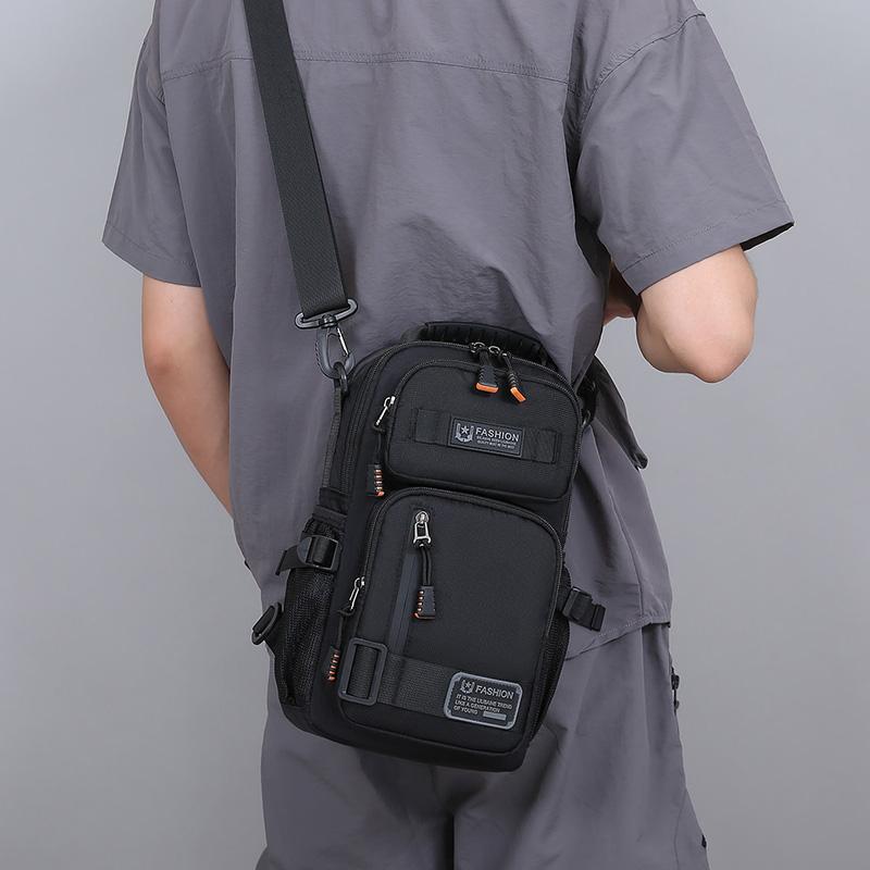 Herren Outdoor Brusttasche Multifunktionale Umhängetasche Große Kapazität Schultertasche