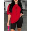 Rose Print Women's Sleeve Tops Tees Comfortable Casual Summer Fashion Summer Short Sleeved Harajuku Streetwear Tops Tees