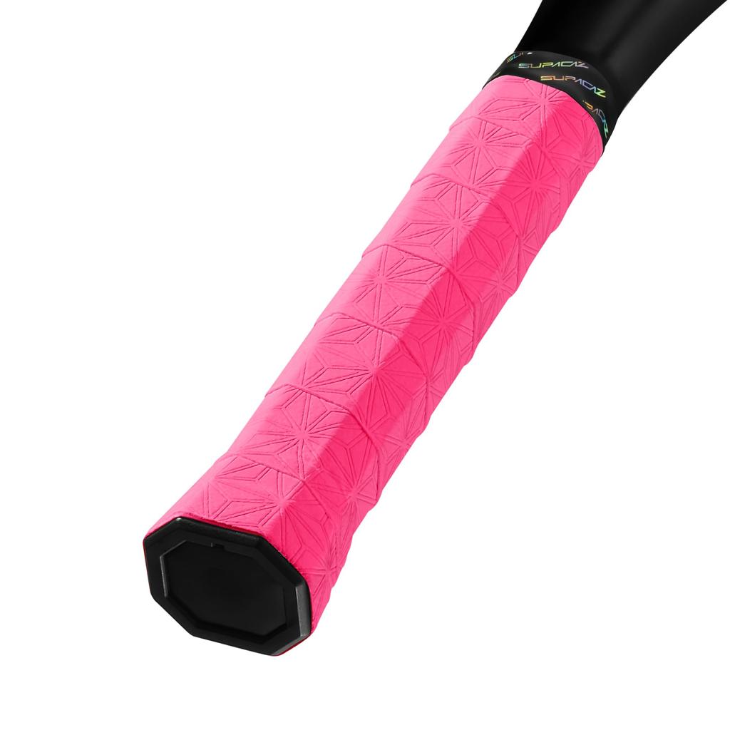 Supacaz SupaSuave Tennis Overgrip Neon Pink 3 Pack - -