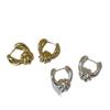 European & American Smooth Knotted Ear Cuffs - Unique Metal Earrings for Women