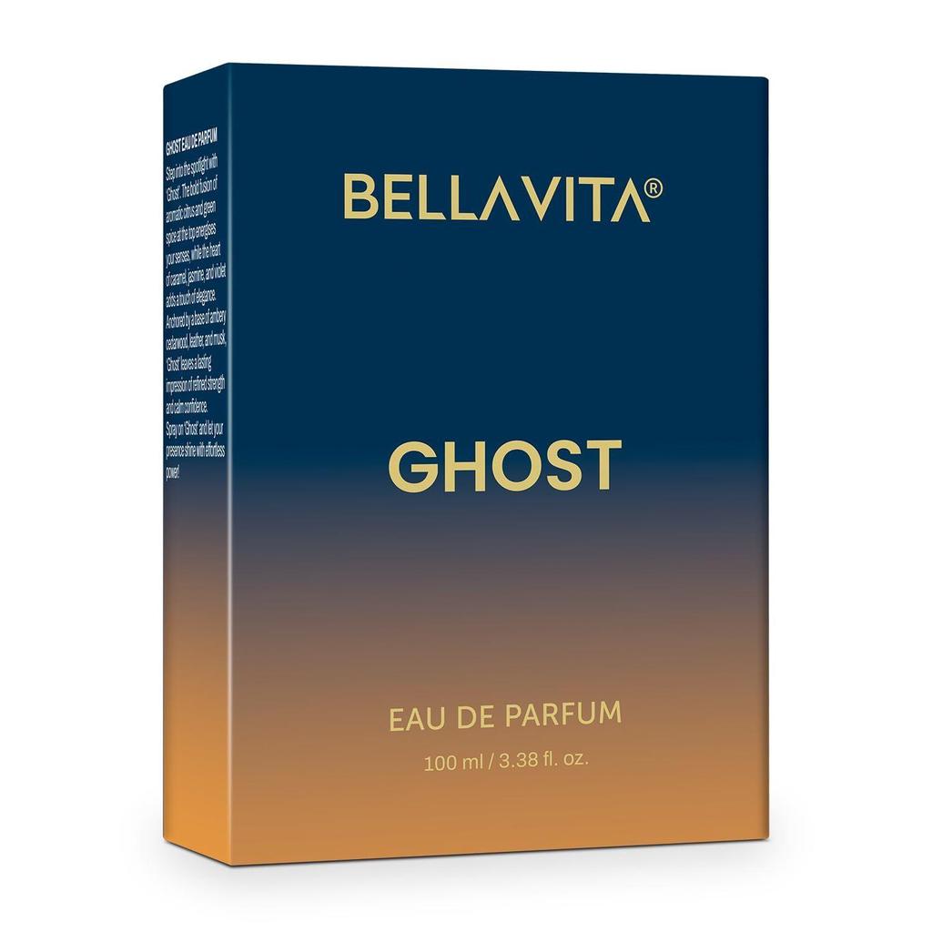 BELLAVITA Newly Launched Ghost Unisex EDP |Premium Long Lasting Fragrance Perfume for Men and Women, 100ml