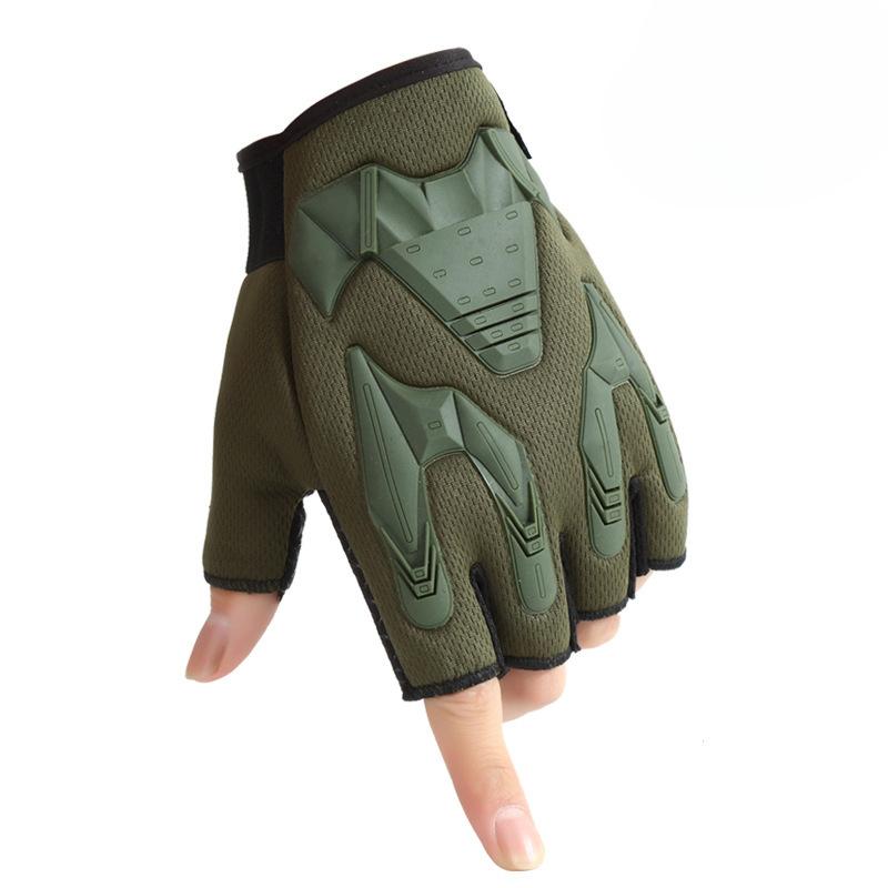 Men and Women Outdoor Tactical Gloves Sports Cycling Motorcycle Gloves Military Fan Protective Half Finger Fitness Gloves