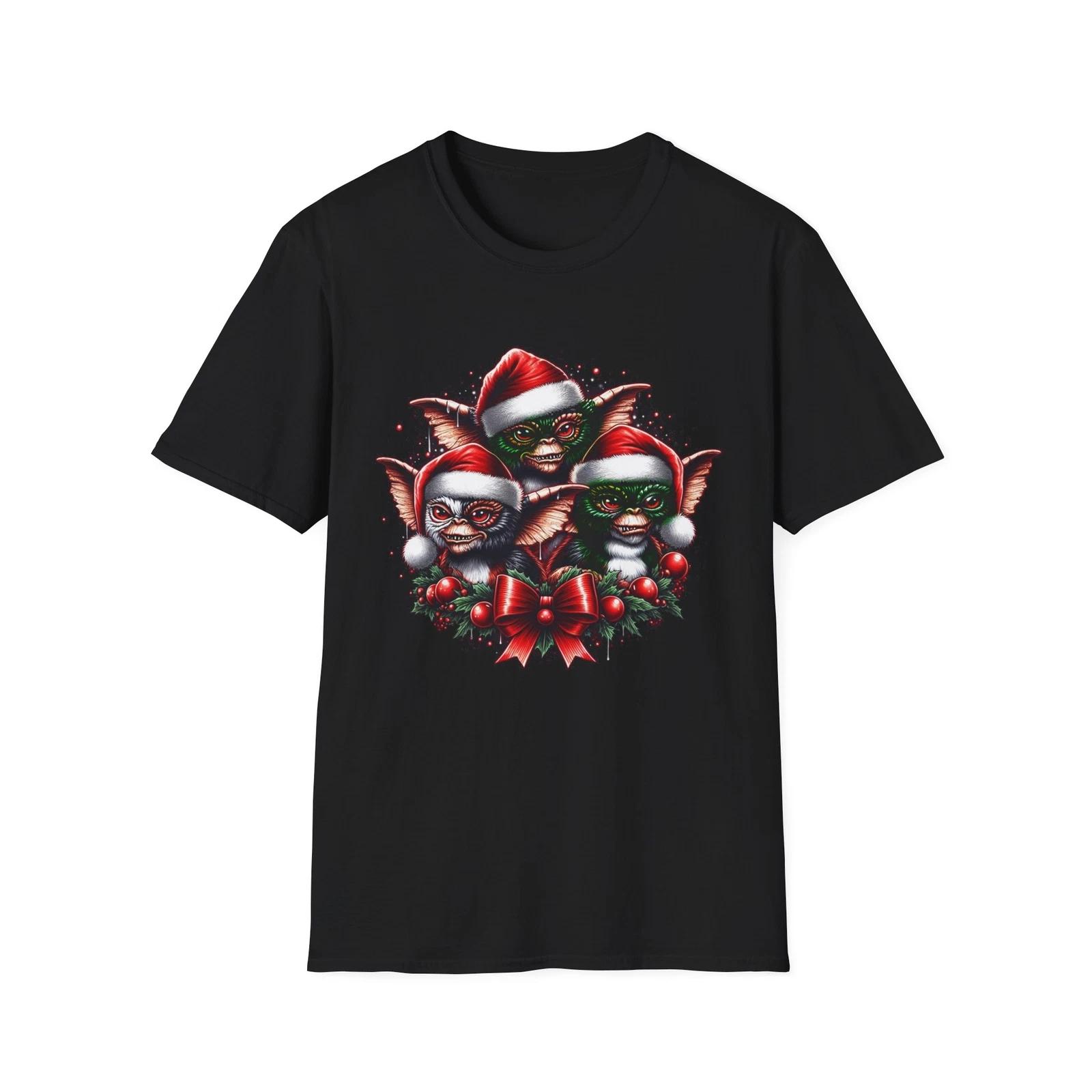 Gremlins Christmas T-Shirt – Festive Chaos with Gizmo and Friends S